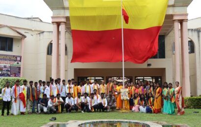 Celebrated 66th Kannada Rajyotsava at SSIMS on 29/11/2021