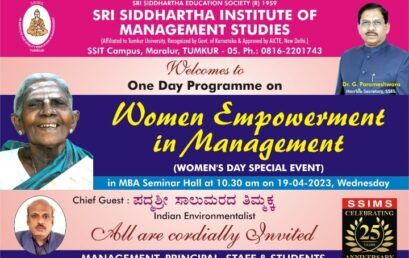 One Day Programme on “Women Empowerment in Management” (Women’s Day Special Event)