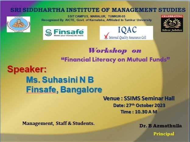 Workshop on “Financial Literacy on Mutual Funds”
