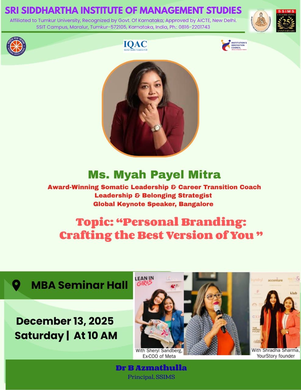 One Day Webinar on December 13th 2025 in MBA Seminar Hall One Day Webinar on December 13th 2025 in MBA Seminar Hall